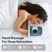 CINCOM Upgraded Hand Massager, Cordless Hand Massager with Heat and Compression for Arthritis, Carpal Tunnel and Stiff Joints, Fathers Mothers Day Gifts - FSA HSA Eligible (Black, Golden)
