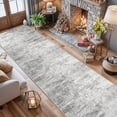 thumbnail image 4 of 2'6x14 Abstract Kitchen Area Rugs: Farmhouse Washable Non-slip Long Hallway Rug Soft Stain-resistant Entryway Bathroom Floor Mat Low-pile Living Room Bedroom Carpet(2'6x14 Light/grey), 4 of 8