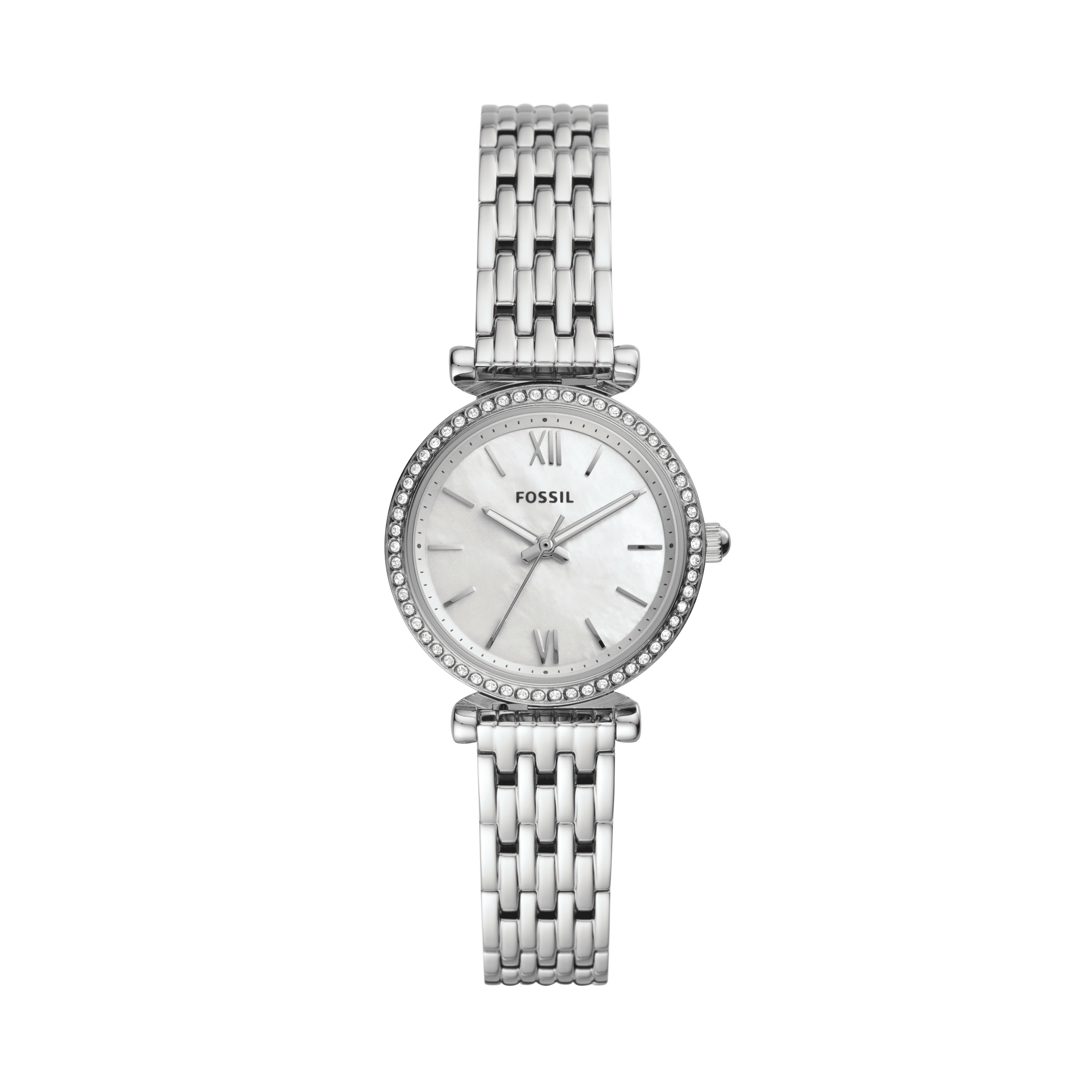 Fossil Women s Carlie Mini Three Hand Stainless Steel Watch