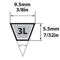 1PC Mitsuboshi 3/8 In. Wide V-Belt