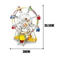 thumbnail image 3 of Music Magic Metal Toy Ferris Wheel Model Building Kit With Lights And Music, 3 of 4