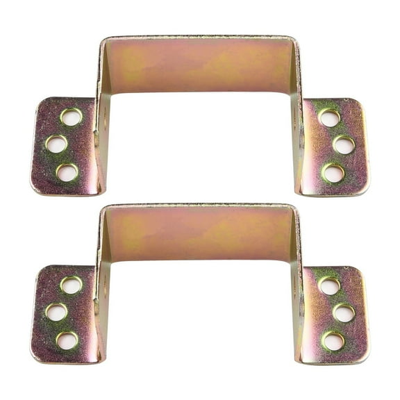 2Pcs Bed Connecting Connector U Shaped Bed Connecting Brackets Fixings Components Centre Support Stainless Steel Home Hardware