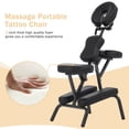 thumbnail image 3 of NiamVelo Portable Massage Chair, Black PU Leather & Metal, 18" x 29" x 45"-50", 250 lbs, 3 of 9
