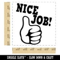 thumbnail image 2 of Nice Job Thumbs Up Teacher Motivational Self-Inking Rubber Stamp Ink Stamper - Red Ink - Large 1-1/2 Inch, 2 of 7
