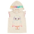thumbnail image 2 of Harry Potter Hedwig Owl Little Girls Tank Top Dolphin and French Terry Shorts White / Pink 5, 2 of 5