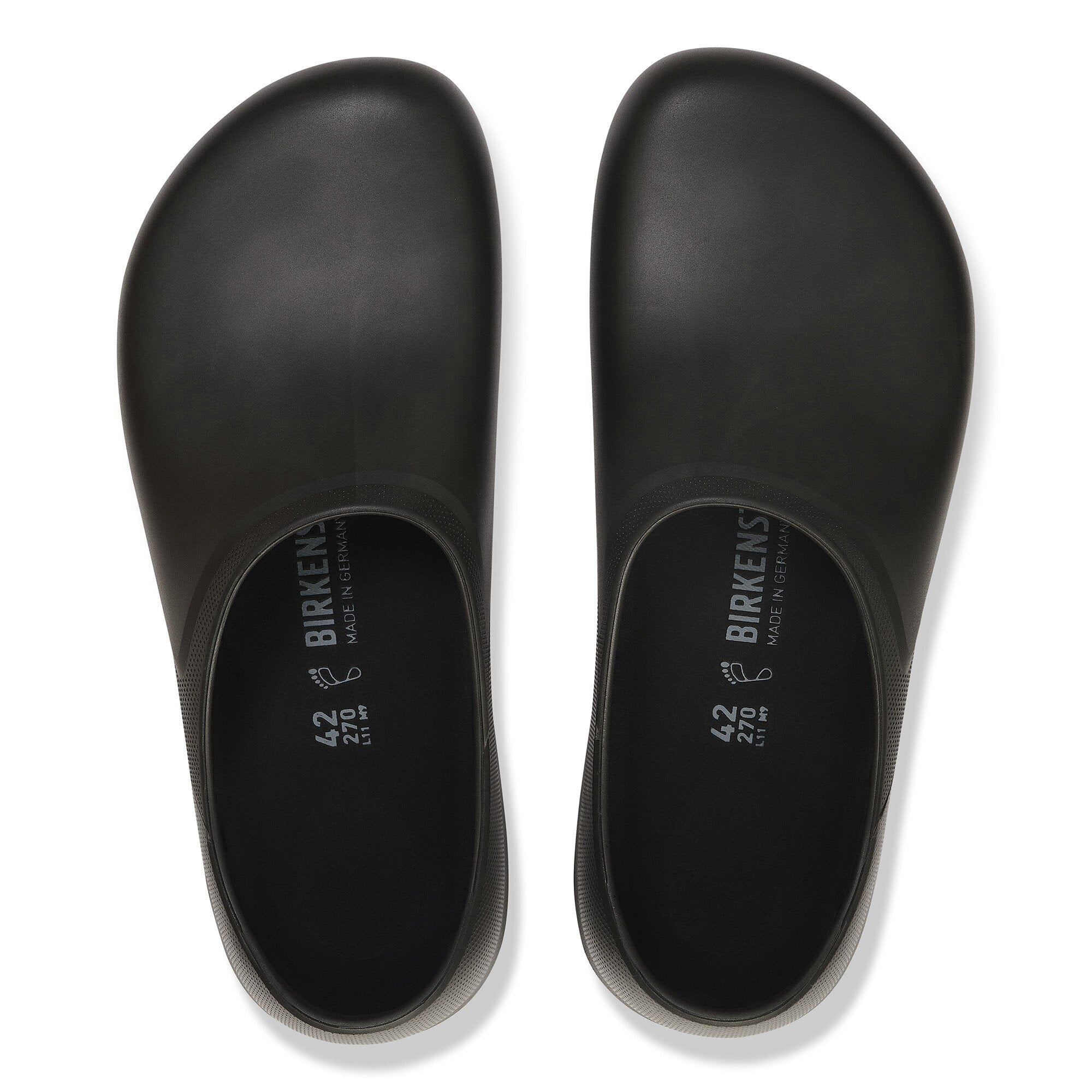 BIRKENSTOCK BIRKI PROFI 2.0 UNISEX CLOGS Polyurethane - Black - Black / 45 (US Men 12) / Regular / Wide