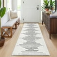 thumbnail image 4 of FairOnly Non Slip Stirped Beige 2'x6'Runner Rugs for Kitchen Soft Low Pile Foldable Floor Cover for Bathroom Entrance, 4 of 7