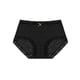 thumbnail image 1 of INSPIRE CHIC Women's Plus Size Lace Trim High Waist Solid Brief Stretchy Rib Underwear Negro L, 1 of 1