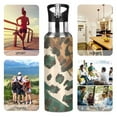thumbnail image 4 of ALAZA Leopard Skin Pattern Water Bottle Insulated Flask Stainless Steel Straw Lid 20 oz, 4 of 6
