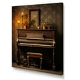 thumbnail image 2 of Designart "Rustic Melodies Of The Vintage Piano" Music Canvas Art Print, 2 of 7