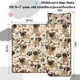 thumbnail image 5 of Pug and Footprint Toddler Nap Mats for Kids Preschool,Sleeping Mat Bag or Kids,Toddler Sleeping Bag,Toddler Nap Mat or Daycare, 5 of 6