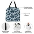 thumbnail image 5 of Lsque A Japanese Great Wave Pattern Lunch Bag Women/Men Insulated Lunch Box,Small Leakproof Cooler Food Lunch Containers Reusable High Capacity Lunch Tote Bags, 5 of 6
