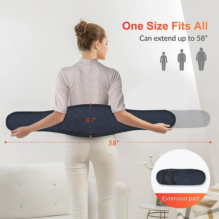 Comfier Heating Pad with Massager, Back Heating Pad for Back Pain Relief  with 2 Heat Levels, Lower Back Massager with 3 Massage Modes, Corded  Heating