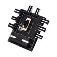 thumbnail image 2 of Placa base de la computadora FAN HUB Refrigerador Splitter Conector Extension PC 12V 3PIN 2 Nivel Speed ​​Controller Adaptador Regulador grande 4P Powered Eigraketly EL005647-02, 2 of 6