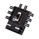 thumbnail image 2 of Placa base de la computadora FAN HUB Refrigerador Splitter Conector Extension PC 12V 3PIN 2 Nivel Speed ​​Controller Adaptador Regulador grande 4P Powered Eigraketly EL005647-02, 2 of 6