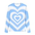 thumbnail image 2 of CHEEREAM Girls Long Sleeve Shirts Cute Funny Heart Graphic Tee Tops Teen Girls Crew Neck Spring Fall Clothes 3-13T, 2 of 5