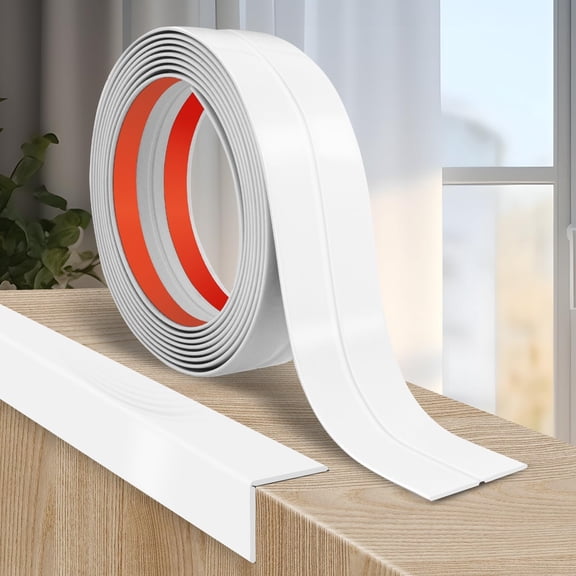 Flexible Wall Corner Protector Moulding  Trim Peel and Stick Wall Corner Guards Edge Protector Self Adhesive Molding Trim Strip for Edge Ceiling (White)