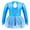 Blue, variant on iiniim Girls Ice Figure Skating Long Sleeve Shiny Rhinestones Skirted Leotard Dress Dancewear Blue 6