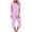 Pink, variant on Nrmvnmi Pajamas Sets For Women Fashion Graphic Prints Sleepwear Sets Crew Neck Short Sleeve Pullover Tops And Elastic Waisted Capri Pants Comfortable Loungewear Sports Pajama Sets