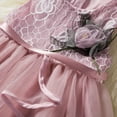 thumbnail image 5 of GYRATEDREAM 1-5T Toddler Baby Girls Dress Pageant Wedding Flower Girls Dress Formal Gowns Embroidered Lace Princess Dress, 5 of 7