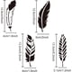 thumbnail image 3 of Plantillas de plumas de 8,3 x 11,7 pulgadas (16 estilos) para pintar y dibujar, estilo bohemio., 3 of 6