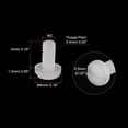 thumbnail image 2 of Unique Bargains Nylon Machine Screws, M2x4mm Slotted Pan Head Fasteners Bolts, White 25Pack, 2 of 4