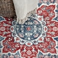 thumbnail image 3 of JONATHAN Y MODERN PERSIAN 2 x 8 Runner Rug, Vintage Moroccan Medallion - Navy/Red, MDP103A-28, 3 of 8
