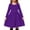 A-purple, variant on Arshiner Girls Long Sleeve Dresses Button Down Midi Dress with Pockets