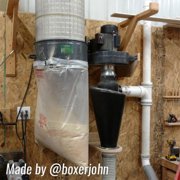 Oneida Air Systems Super Dust Deputy XL 6 DIY Cyclone Attachment, Black