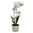 thumbnail image 1 of orquídea artificial de 50 cm con maceta cerámica, 1 of 6