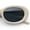 Ivory - Black, variant on Womens Mod Fashion Round Oval Classy Beveled Frame Plastic Sunglasses Tortoise - Brown