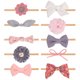 thumbnail image 2 of Diadema con lazo, 10 unidades, banda elástica para el cabello para niña, diadema con flores para niña, características de vanguardia, 2 of 8