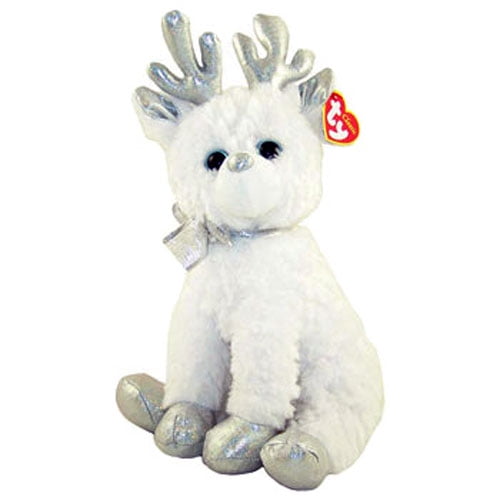 white reindeer stuffed animal