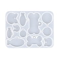 thumbnail image 1 of Modelo de placa de identificación de perro de silicona con modelo de resina epoxi para amantes de las mascotas, suministros hechos a mano, colgante, 1 of 8