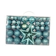 thumbnail image 1 of 101 Piezas de Bolas de Navidad, Estrella del , Adornos Duraderos DIY, Bolas Colgantes para Navidad, Oficina, Vacaciones, Decoración de Azul, 1 of 7