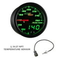 thumbnail image 5 of MaxTow | 2008-2010 Ford Super Duty 6.4 Powerstroke Gray Triple Gauge Pillar Pod with Black & Green Double Vision Series 60 PSI Boost Gauge, 1500 F EGT Pyrometer & Trans Temp Gauge, 5 of 7