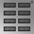 thumbnail image 2 of Black Heat Air Grille Cast Victorian Registers Pack of 8 Vent Renovators Supply, 2 of 8