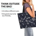 thumbnail image 2 of Balery Wildflowers And Dragonflies Bolsa Tote Estilo Estético con Cremalleras, Bolsa de Hombro, Bolsa de Compras Grande y Plegable, 2 of 8