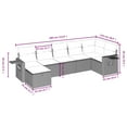 thumbnail image 2 of vidaXL Garden Sofa Set Black PE Rattan, Steel Large Modular, 2 of 4