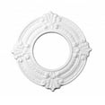 thumbnail image 6 of Recessed Ceiling Fan Spot Light Trim White Urethane Decorative Ceiling Medallion 4" ID x 8" OD Light Rosette Water resistant Lightweight Ceiling Moulding Renovators Supply Pack of 5, 6 of 7