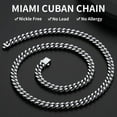 thumbnail image 2 of Tilga Stainless Steel Mens Cuban Link Chain, Black/ 18K Gold Plated Miami Cuban Chain Necklace, 5mm/7mm/9mm/12mm/14mm Width, No Tarnish& Durable Hip Hop Mens Jewelry, 18"-30", Send Gift Box, 2 of 5