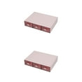 thumbnail image 2 of Wosthever Exquisita caja de almacenamiento artesanal para tirar sin esfuerzo y clasificar fácilmente Organizador de papelería Cosmético Rosa 3 Rosa 3 Cajones 2Conjunto, 2 of 6