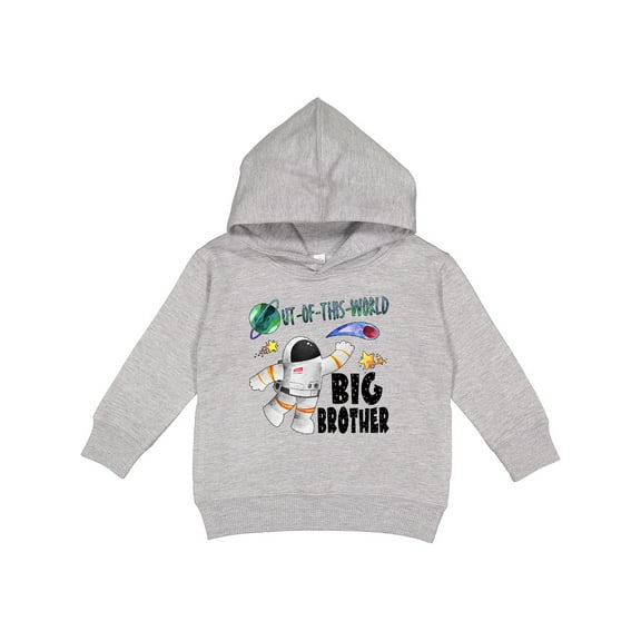 Inktastic Out of This World Big Brother Astronaut in Space Toddler Hoodie