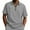 Gray, variant on Men's Polo Shirts With Collar Big And Tall Under $10 Summertime Fashion Elasticity Casual Loose Half Zipper Lapel Short Sleeve