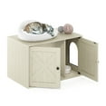 thumbnail image 5 of Furinno FH22302WW Peli Farmhouse Cat Litter Box Enclosure, White Wash, 5 of 6