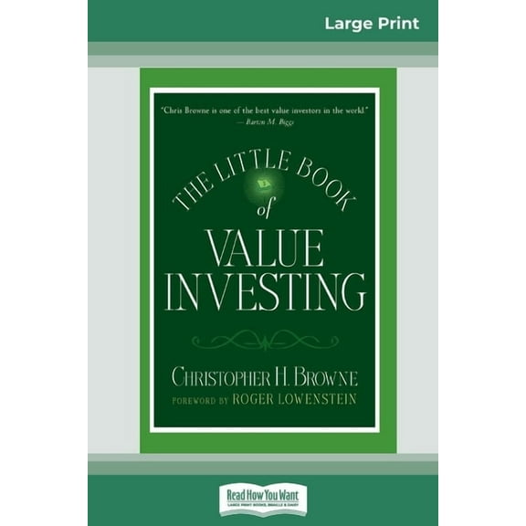 The Little Book of Value Investing: (Little Books. Big Profits) (16pt Large Print Edition), (Paperback)