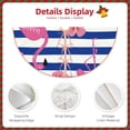 thumbnail image 3 of Sikiie Pink Flamingo Nativity Christmas Tree Skirt, Jesus Christian Winter Holiday Tree Mat Decoration(30-48IN)30", 3 of 6