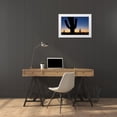 thumbnail image 4 of Larry Malvin 4x24 White Modern Wood Framed Wall Art Titled - Clear Saguaro Sunset I, 4 of 5