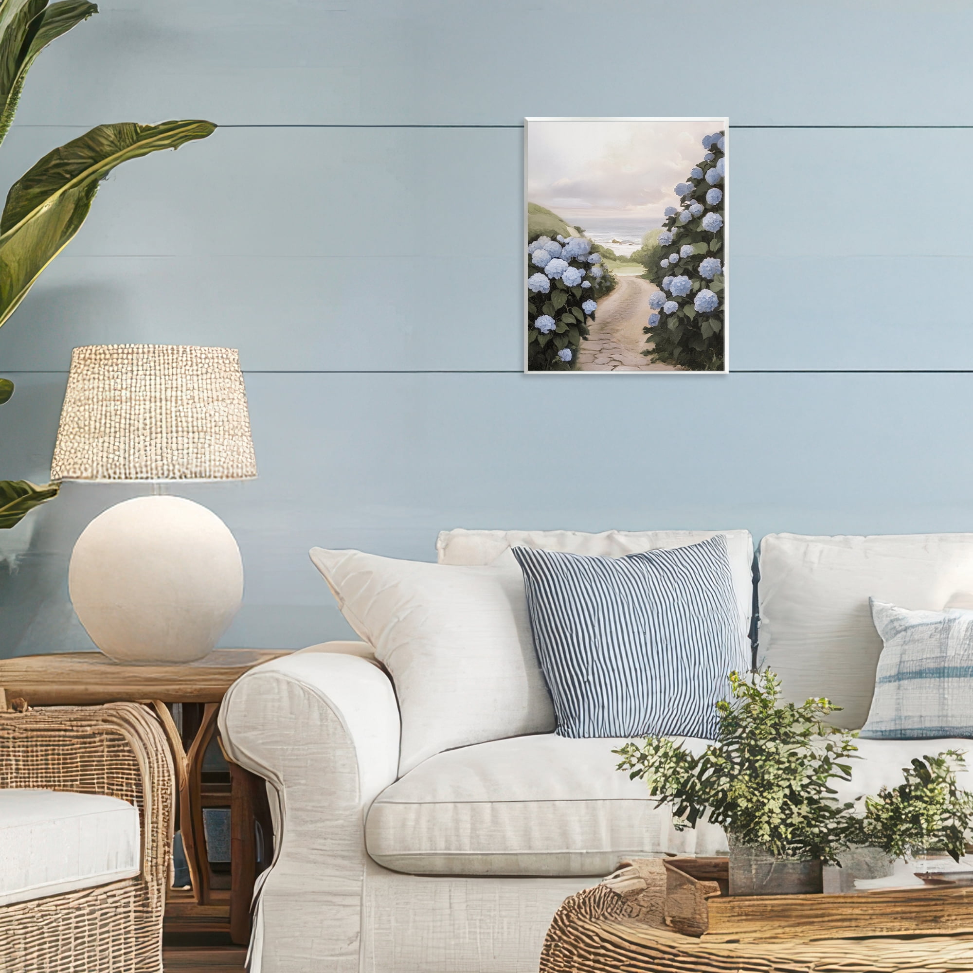 Stupell Industries Coastal Hydrangea Pathway Wall Plaque Art, design by Sisi and Seb