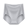 thumbnail image 5 of Panties for Women,High Waist Shaping Control Underwear Seamless Panties Comfortable Breathable Fabric All Day Wear Supportive Everyday Tummy,Womens Underwear,Grey,S, 5 of 5